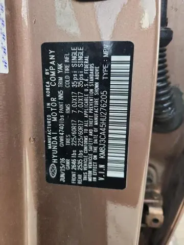 2017 HYUNDAI TUCSON LIMITED  