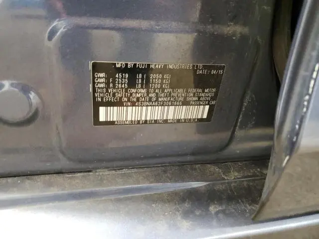 2015 SUBARU LEGACY 2.5I  