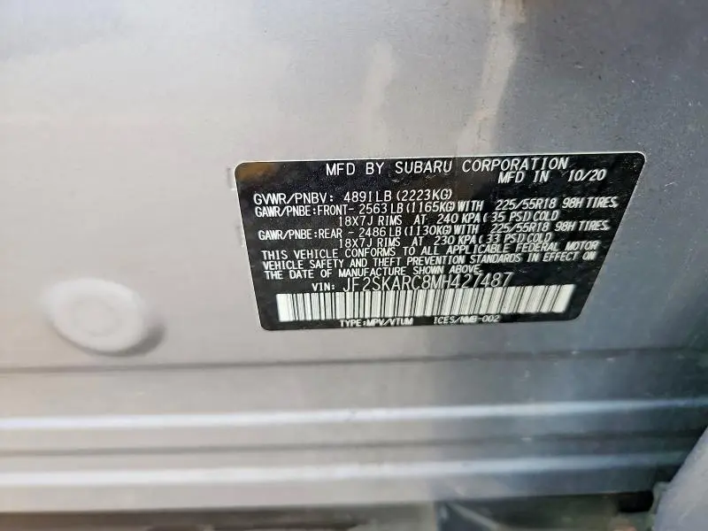 2021 SUBARU FORESTER SPORT  