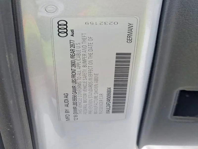 2019 AUDI A6 PREMIUM PLUS  