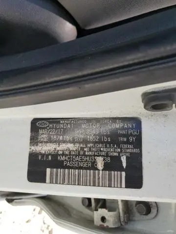 2017 HYUNDAI ACCENT SE