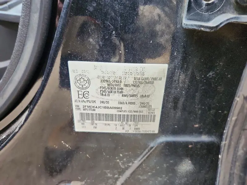2011 FORD EDGE SEL  