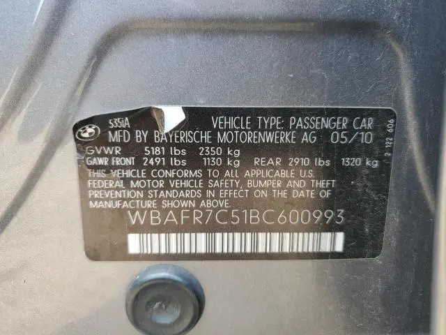2011 BMW 535 I  