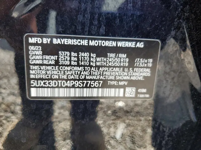 2023 BMW X4 XDRIVE30I  