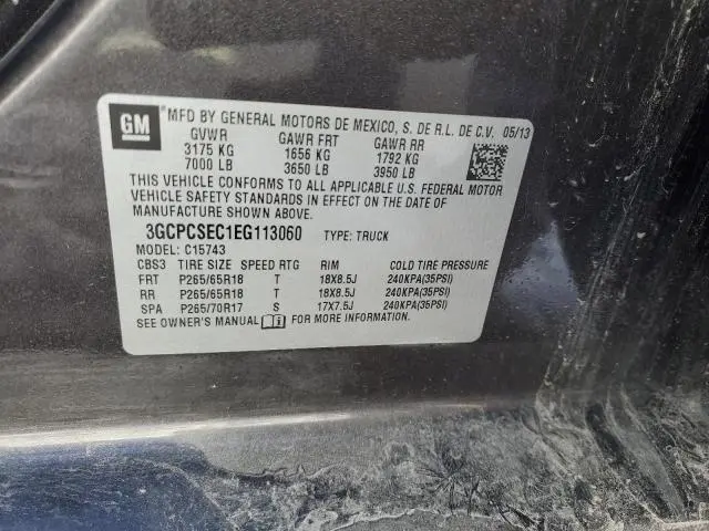2014 CHEVROLET SILVERADO C1500 LTZ  