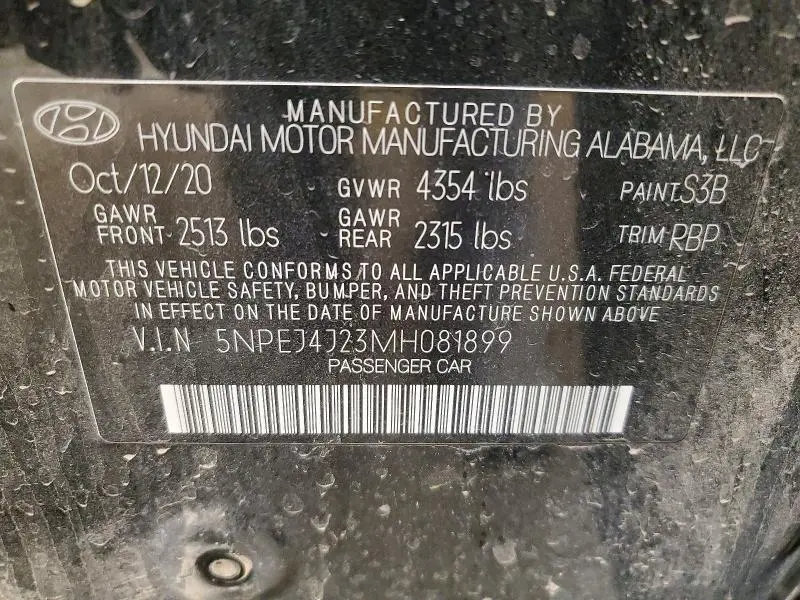 2021 HYUNDAI SONATA SEL PLUS  