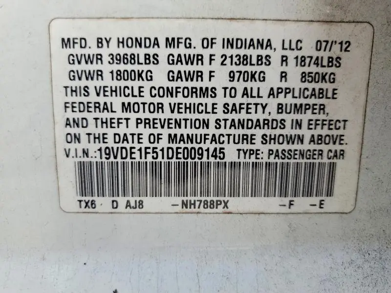 2013 ACURA ILX 20 PREMIUM  