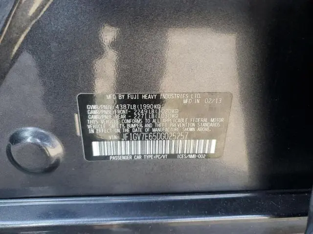 2013 SUBARU IMPREZA WRX