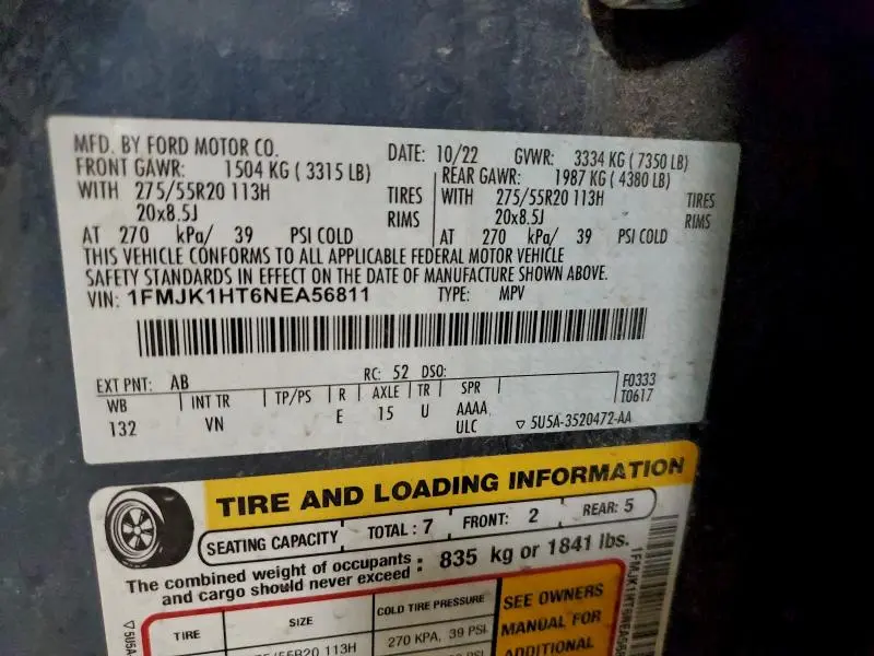 2022 FORD EXPEDITION MAX XLT  