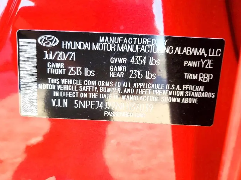 2022 HYUNDAI SONATA SEL PLUS  