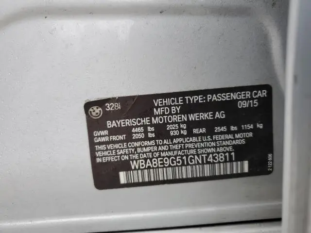 2016 BMW 328 I SULEV  