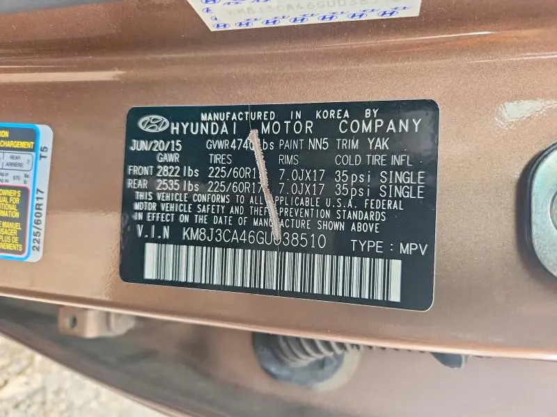 2016 HYUNDAI TUCSON SE  