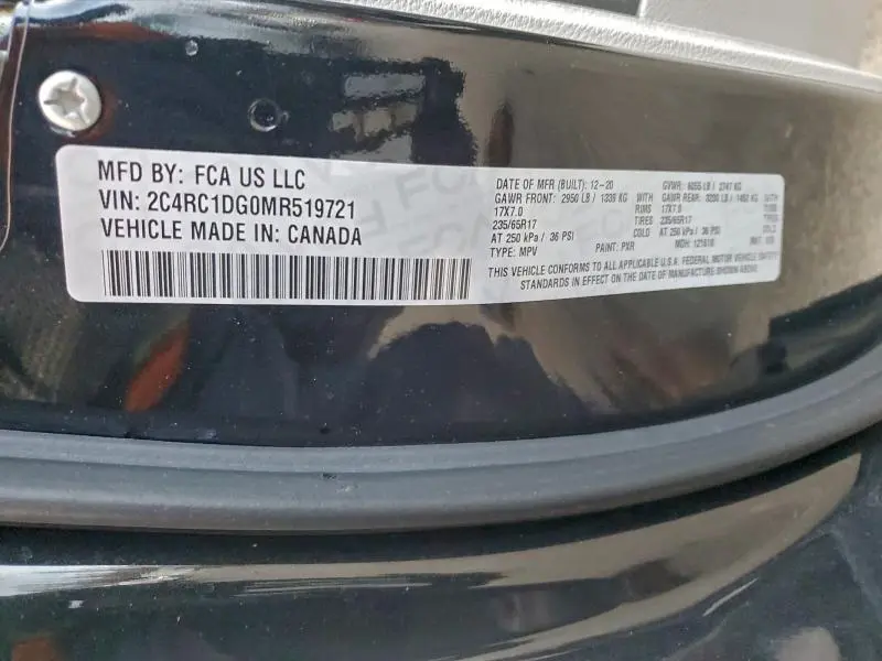 2021 CHRYSLER VOYAGER LXI  