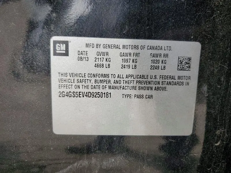 2013 BUICK REGAL PREMIUM  
