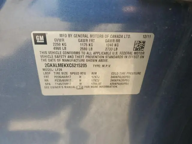 2012 GMC TERRAIN SLE  