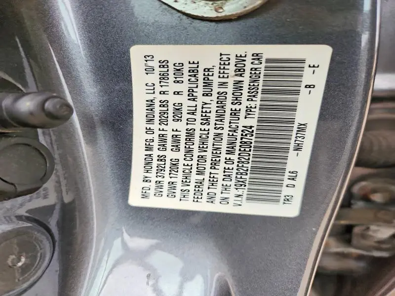 2013 HONDA CIVIC EX  