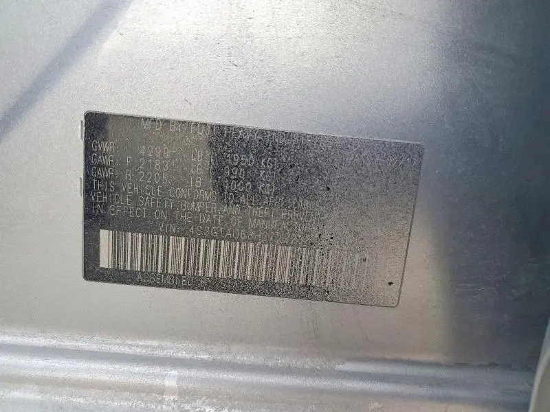 2017 SUBARU IMPREZA LIMITED  