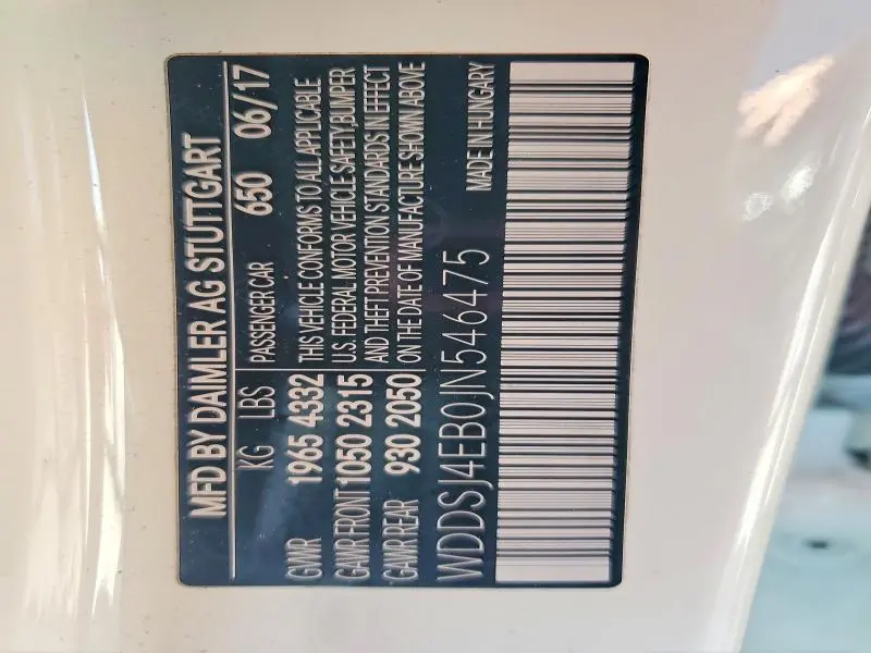 2018 MERCEDES-BENZ CLA 250  