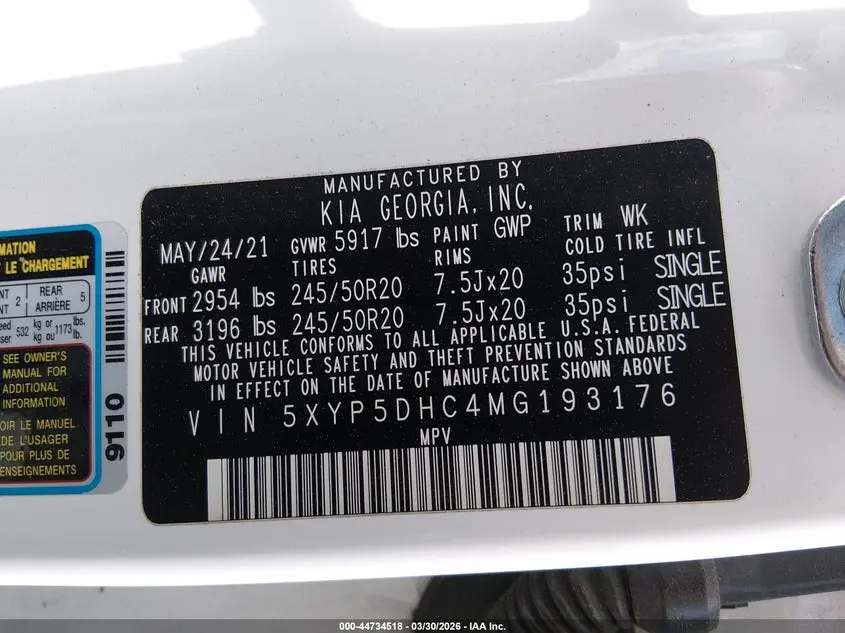 2021 KIA TELLURIDE SX