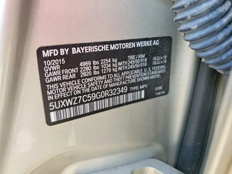 2016 BMW X3 SDRIVE28I  
