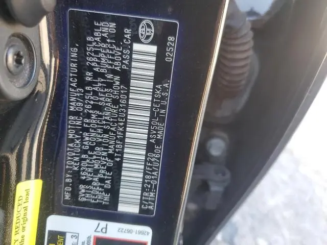 2014 TOYOTA CAMRY L  