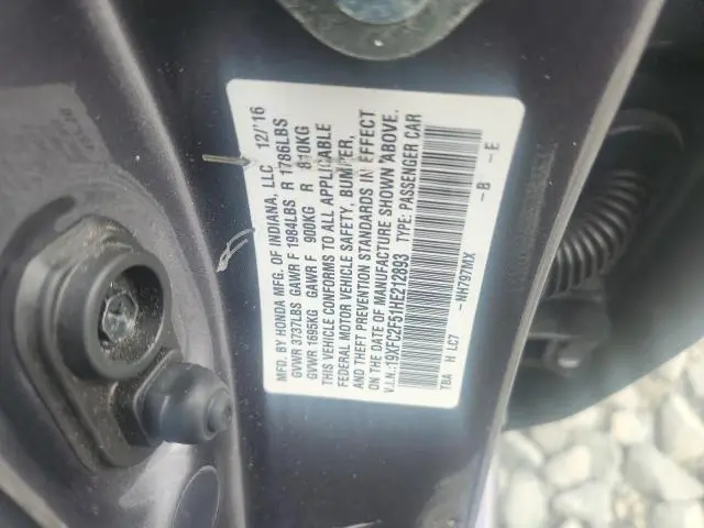 2017 HONDA CIVIC LX  