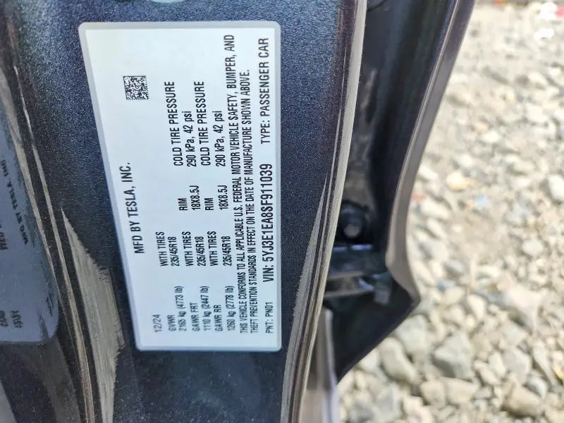 2025 TESLA MODEL 3   