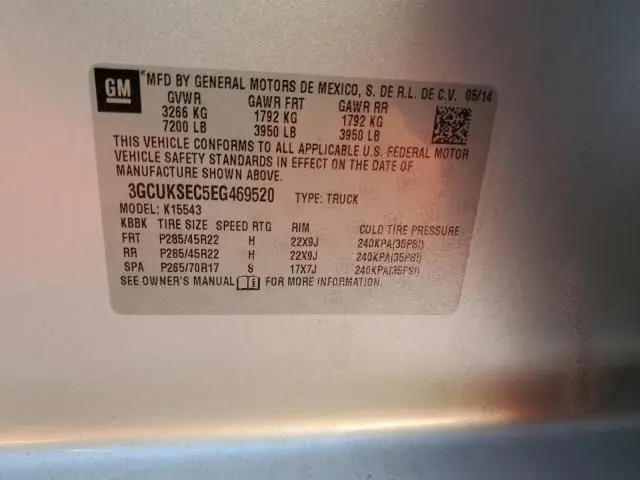 2014 CHEVROLET SILVERADO K1500 LTZ  