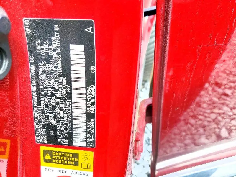 2010 LEXUS RX 350 BASE  