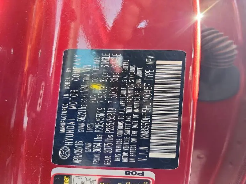 2017 HYUNDAI SANTA FE SE ULTIMATE  