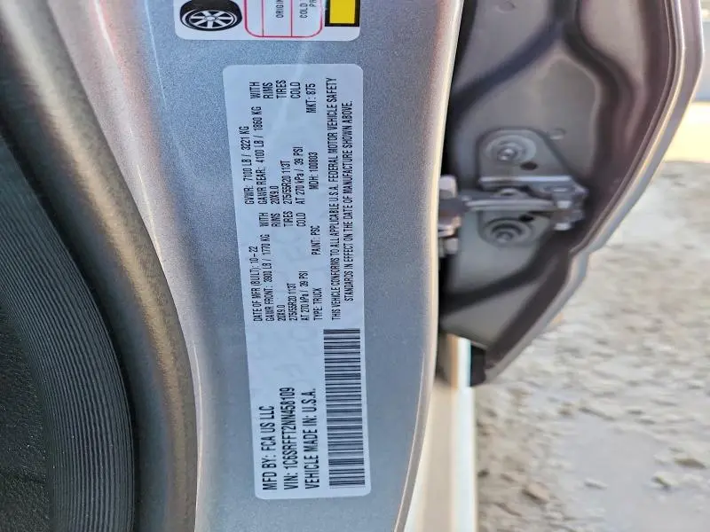 2022 RAM 1500 BIG HORN/LONE STAR  