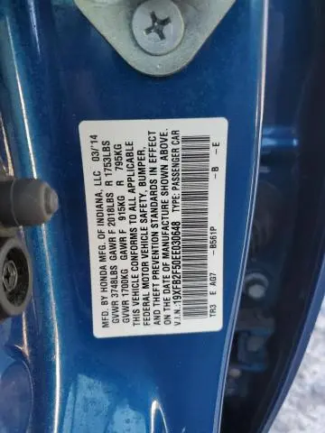 2014 HONDA CIVIC LX  