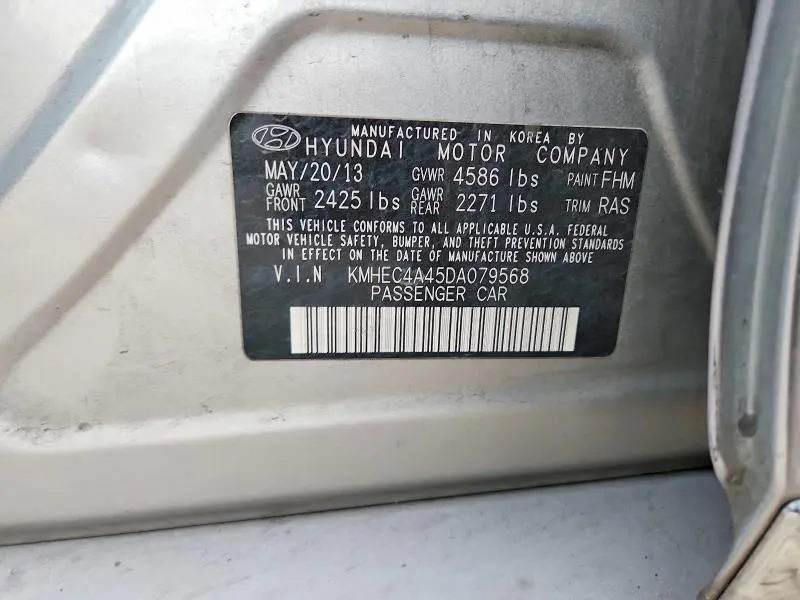 2013 HYUNDAI SONATA HYBRID  