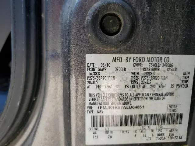 2010 FORD EXPEDITION EL LIMITED  