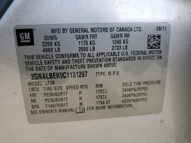2012 CHEVROLET EQUINOX LS  