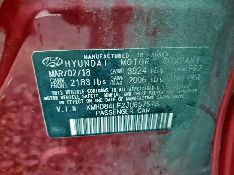 2018 HYUNDAI ELANTRA SEL  