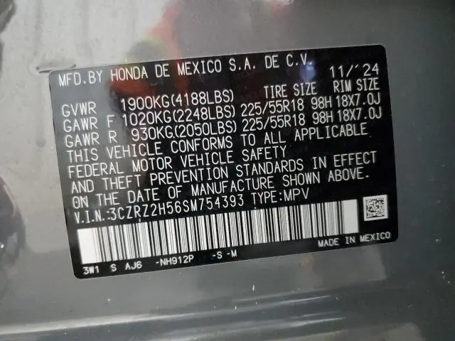 2025 HONDA HR-V SPORT  