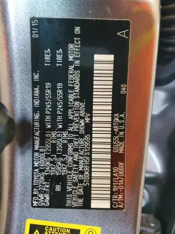 2015 TOYOTA HIGHLANDER LIMITED  