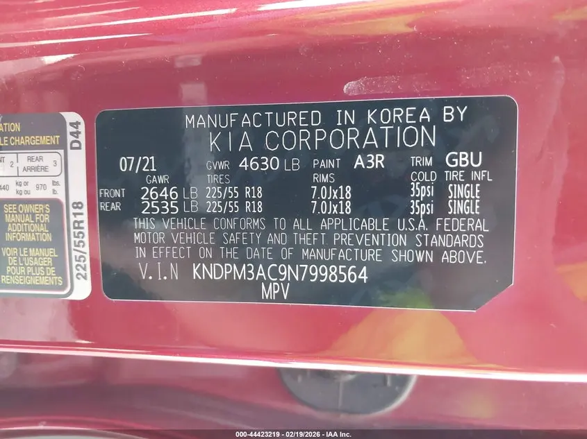 2022 KIA SPORTAGE LX