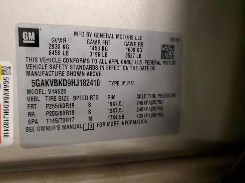 2017 BUICK ENCLAVE   