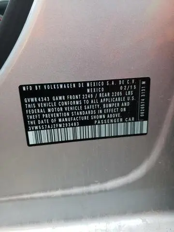 2015 VOLKSWAGEN JETTA GLI