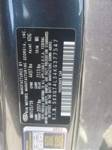 2019 KIA OPTIMA LX  