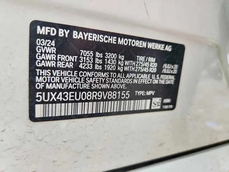 2024 BMW X5 XDRIVE50E  