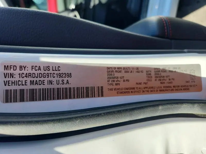 2026 DODGE DURANGO GT  