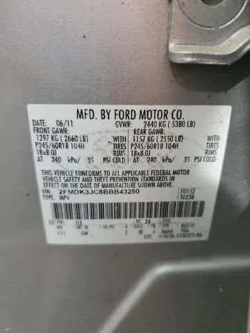 2011 FORD EDGE SEL