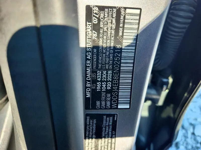 2014 MERCEDES-BENZ CLA 250  