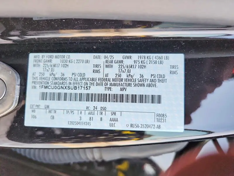 2025 FORD ESCAPE ACTIVE  