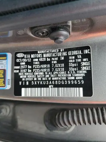 2013 KIA SORENTO EX  