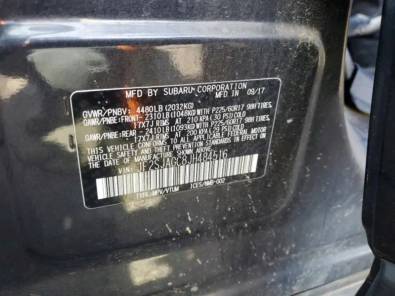 2018 SUBARU FORESTER 2.5I PREMIUM  