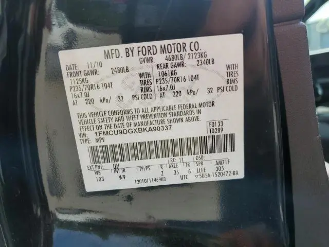 2011 FORD ESCAPE XLT  